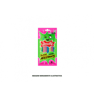 BALA GEL CANUDINHO SUPER AZEDINHO DOCILE 1X12X15G